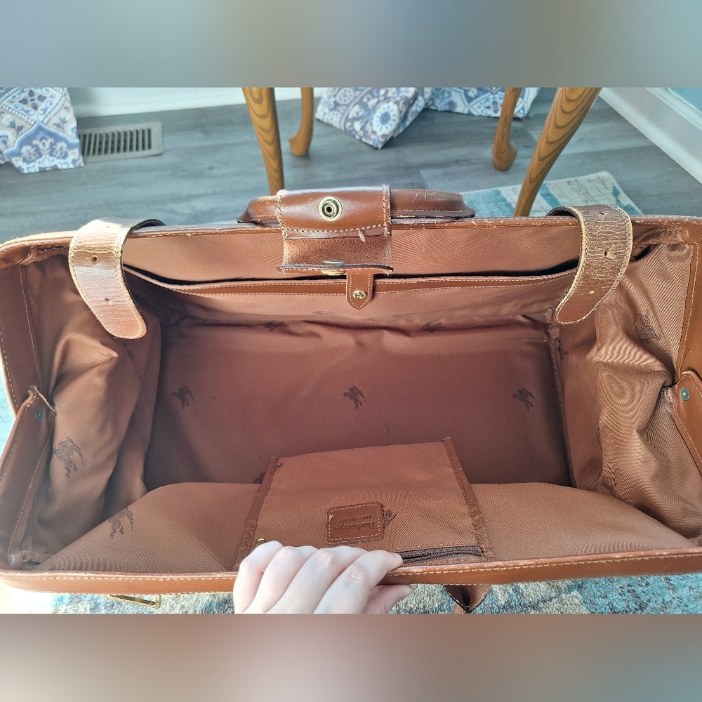 Rare Vintage Burberrys Haymarket Duffle Doctor Bag - Picture 11 of 15